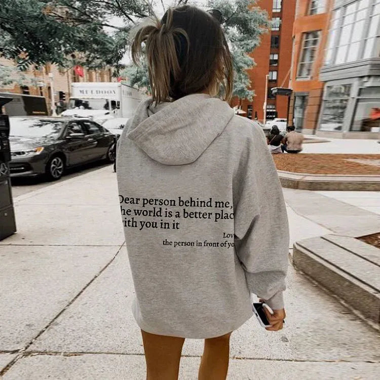 "DEAR PERSON BEHIND ME" SWEATSHIRT